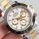 2017 Swiss Replica Rolex Daytona Watch 2-Tone White Dial Ceramic Bezel (4)_th.jpg